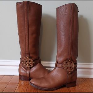 Tory Burch leather boots.